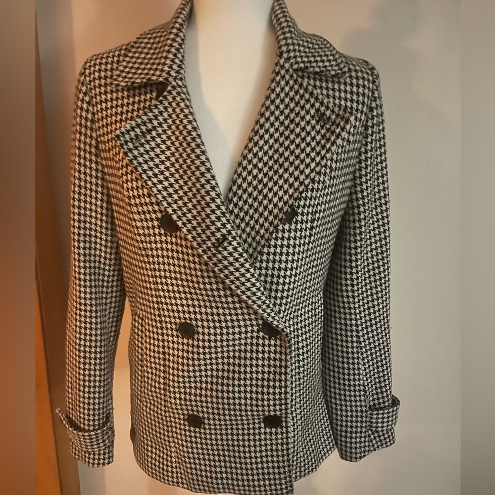 Black and White Peacoat